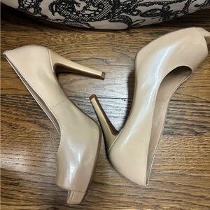 Antonio Melani Platform peep toe pumps